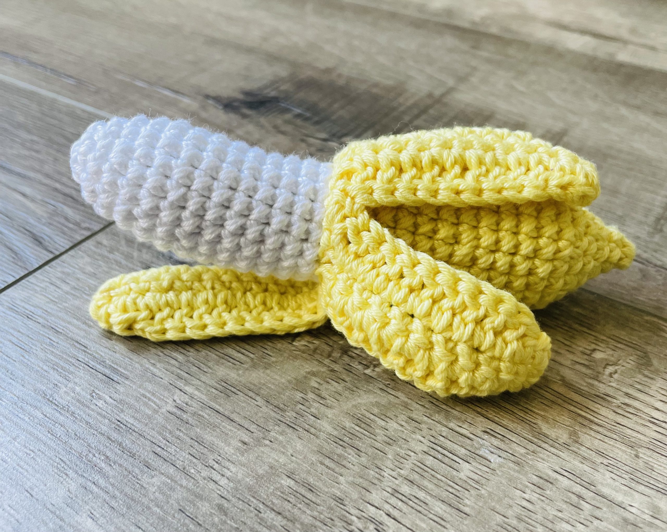 kids crochet play food banana