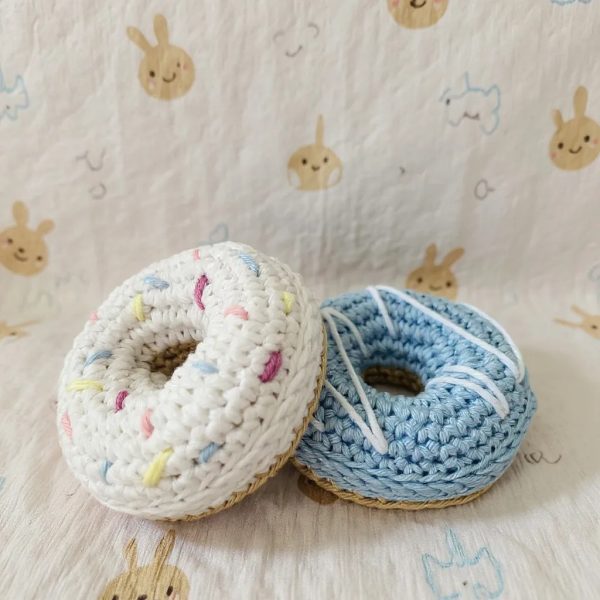 kids crochet play food donut