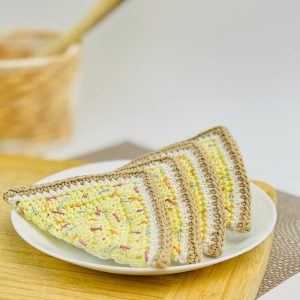 kids crochet play food fairy bread - aussie treats