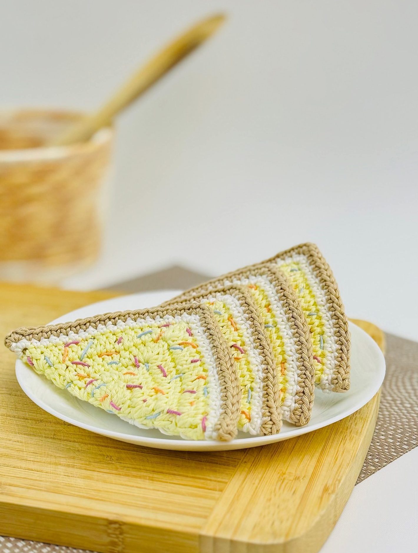 kids crochet play food fairy bread - aussie treats