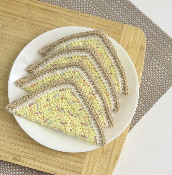kids crochet play food fairy bread - aussie treats