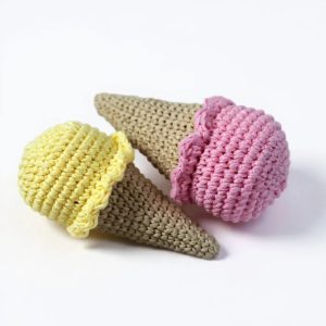 kids crochet play food ice cream