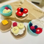 cream pancake set - pancakes, butter, cream, strawberry slice, blueberry, raspberry, banana slice, cups